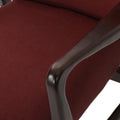 Arm Chair Brick Red Fabric