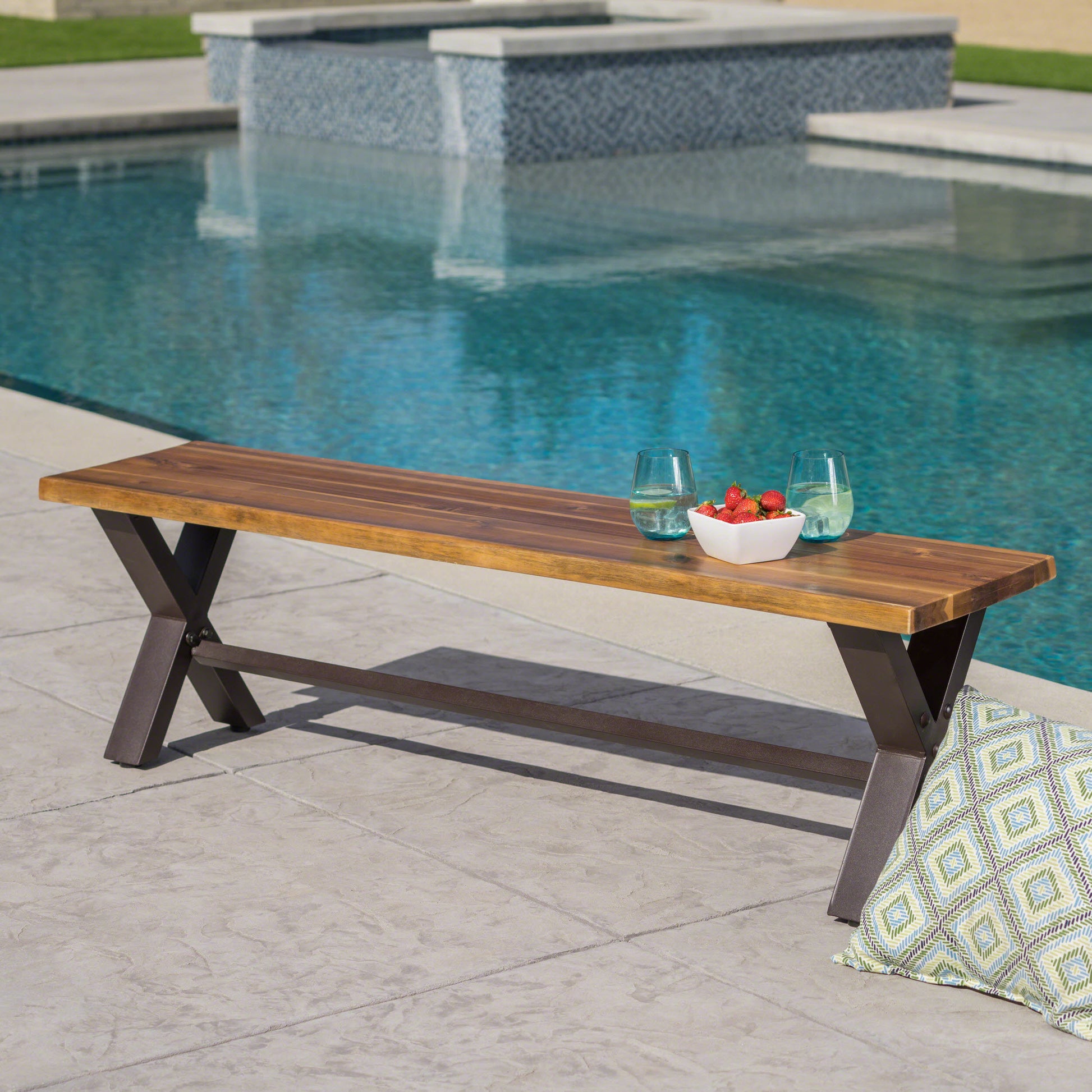 Sanibel Dining Bench Teak Wood