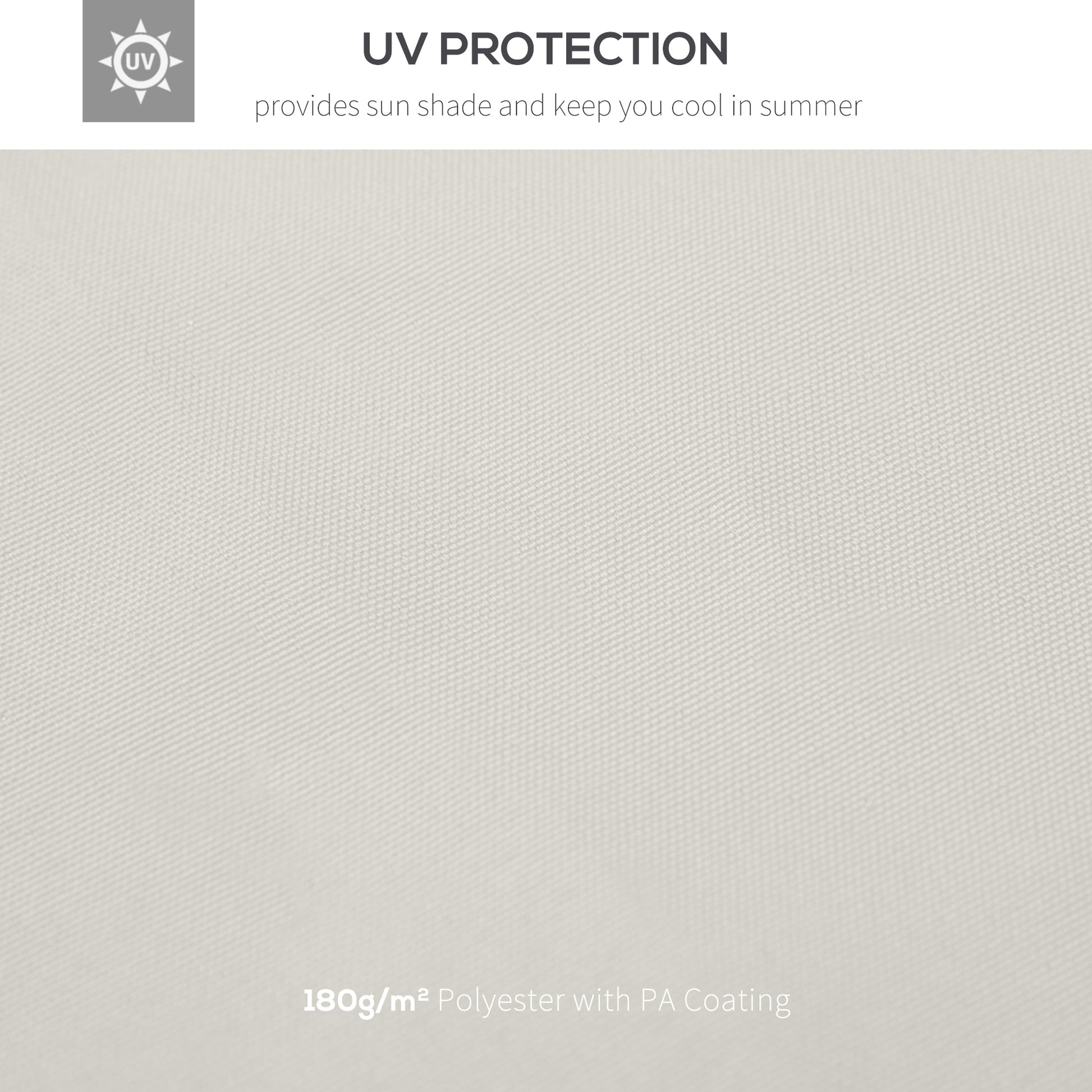Outsunny 9.8' X 9.8' Gazebo Replacement Canopy, 2 Tier Top Uv Cover For 9.84' X 9.84' Outdoor Gazebo Models 01 0153 & 100100 076, Cream White Top Only White Polyester