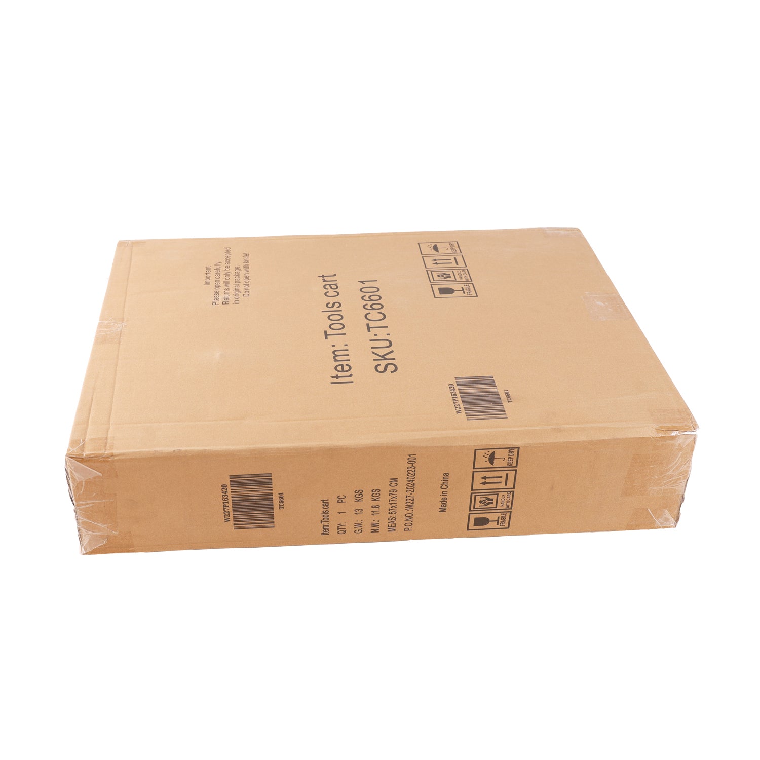 Folding Service Cart With Wheels Double Decker, Shopping, Library, Office Warehouse Moving Carts Black Blue Plastic