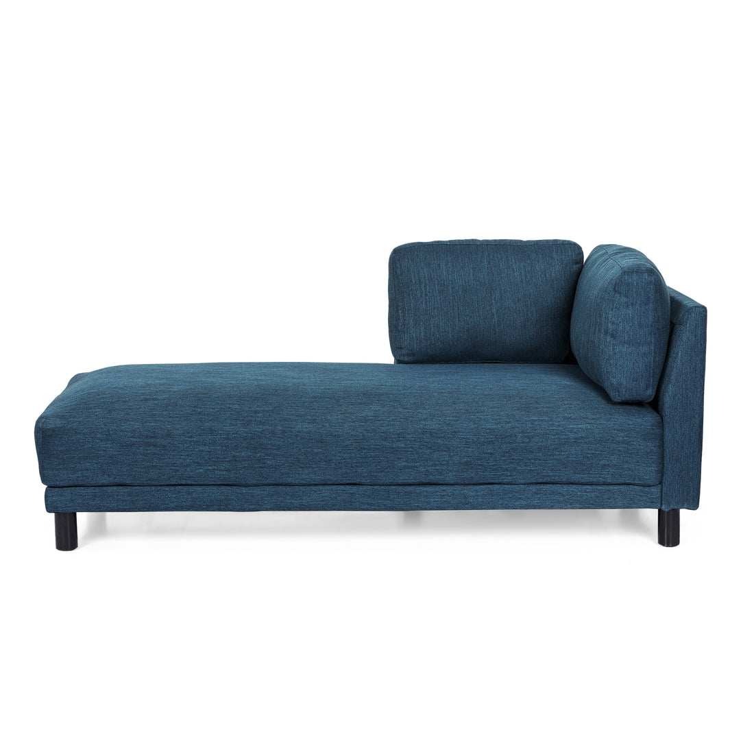 Chaise Lounge Navy Blue Fabric