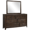 Dresser Mirror Antique Brown Antique Brown Wood Glass