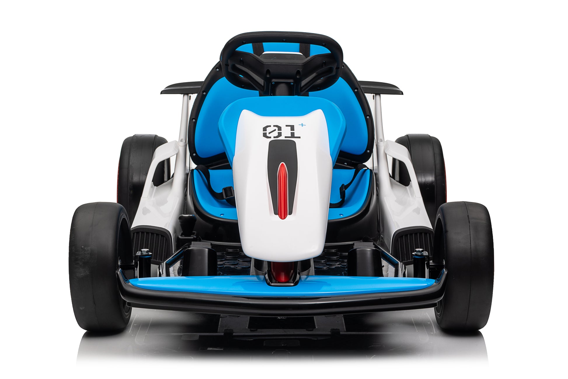 Electric Go Karts, Battery Powered Ride Karts Suitable For Children Aged 6 15, Outdoor Drift Blue Abs