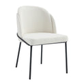 Two Chairs And A Table Set White Mdf Metal