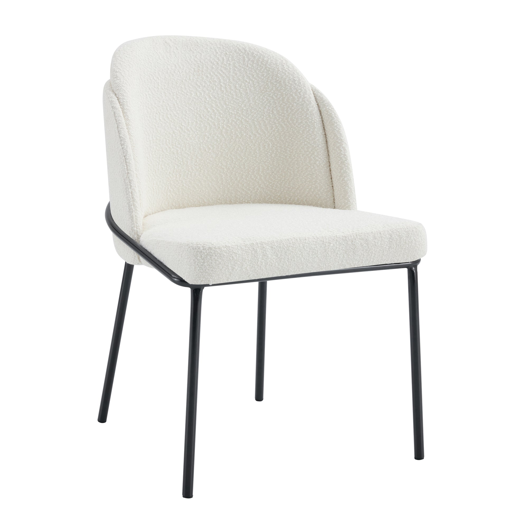 Two Chairs And A Table Set White Mdf Metal