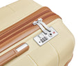 Luggage Sets 4 Piece 14 20 24 28 Pp Lightweight & Durable Expandable Suitcase Apricot Cream Polypropylene