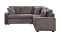 Modular Sofa, Sectional Couch L Shaped Sofa Couch With Pullout Sleeper, 5 Seat Chenille Corner Sofa For Living Room, 3 Pillows Included, Light Brown Light Brown Chenille Foam Plywood 5 Seat