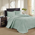 Reversible Bedspread Set Seafoam Twin Seafoam Cotton