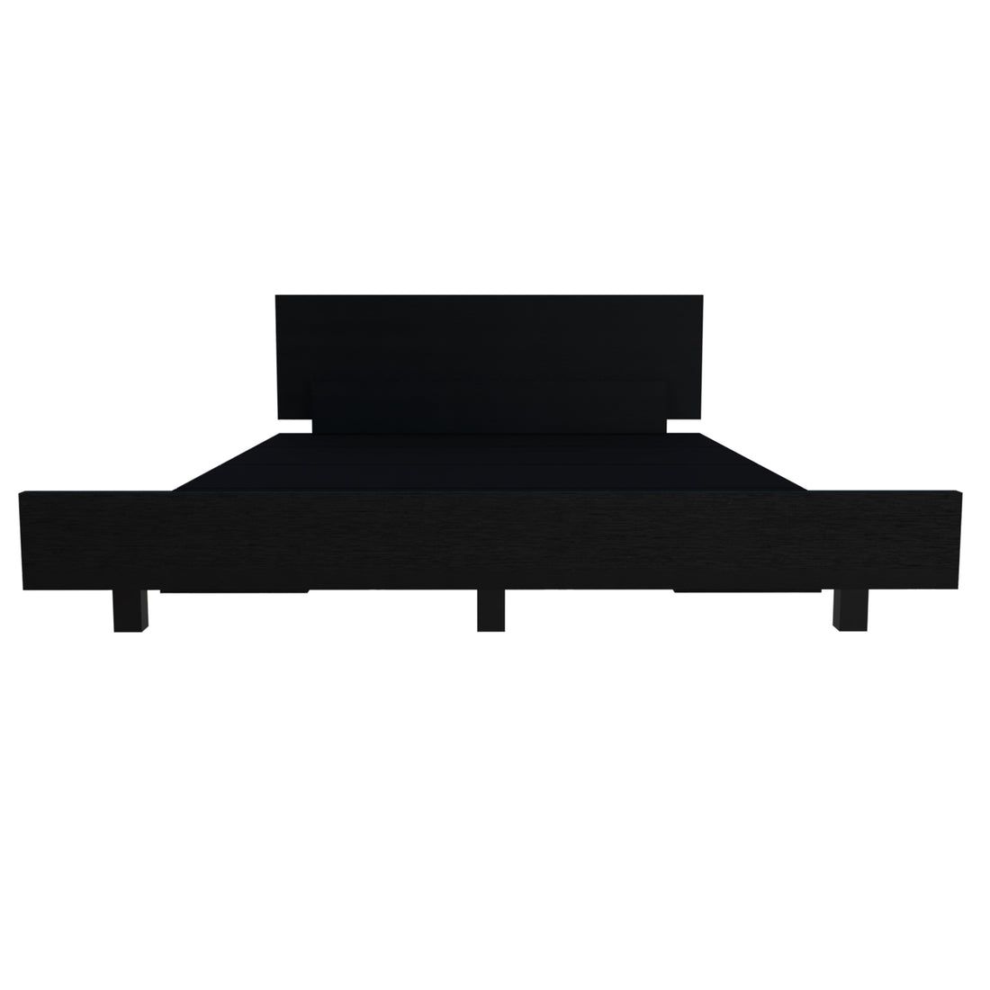 Kaia Twin Bed Base With Headboard Black Twin Black Bedroom Particle Board