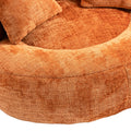 Coolmore Lazy Sofa Durable Comfort Lounger High Back Bean Bag Chair Couch With Three Pillows For Adults And Kids, Indoor & Outdoor, Single Gaming Sofa Chair For Bedroom,Office Orange Chenille Orange Foam Chenille 1 Seat