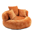 Coolmore Lazy Sofa Durable Comfort Lounger High Back Bean Bag Chair Couch With Three Pillows For Adults And Kids, Indoor & Outdoor, Single Gaming Sofa Chair For Bedroom,Office Orange Chenille Orange Foam Chenille 1 Seat