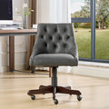 Medieval Retro Style Sheepskin Pattern Fabric Home Office Chair With Lift, Swivel And Recline Functions,Gray Color Gray American Design Foam Pu Leather