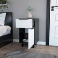 Luxor Z Nightstand, One Cabinet, Superior Top, One Drawer Multicolor Mdf Engineered Wood