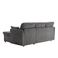 United Modular Sectional Sofa L Shaped Modular Couch With Reversible Chaise Modular Sofa Sectional Couch With Storage Seats Dark Grey Velvet 4 Seat