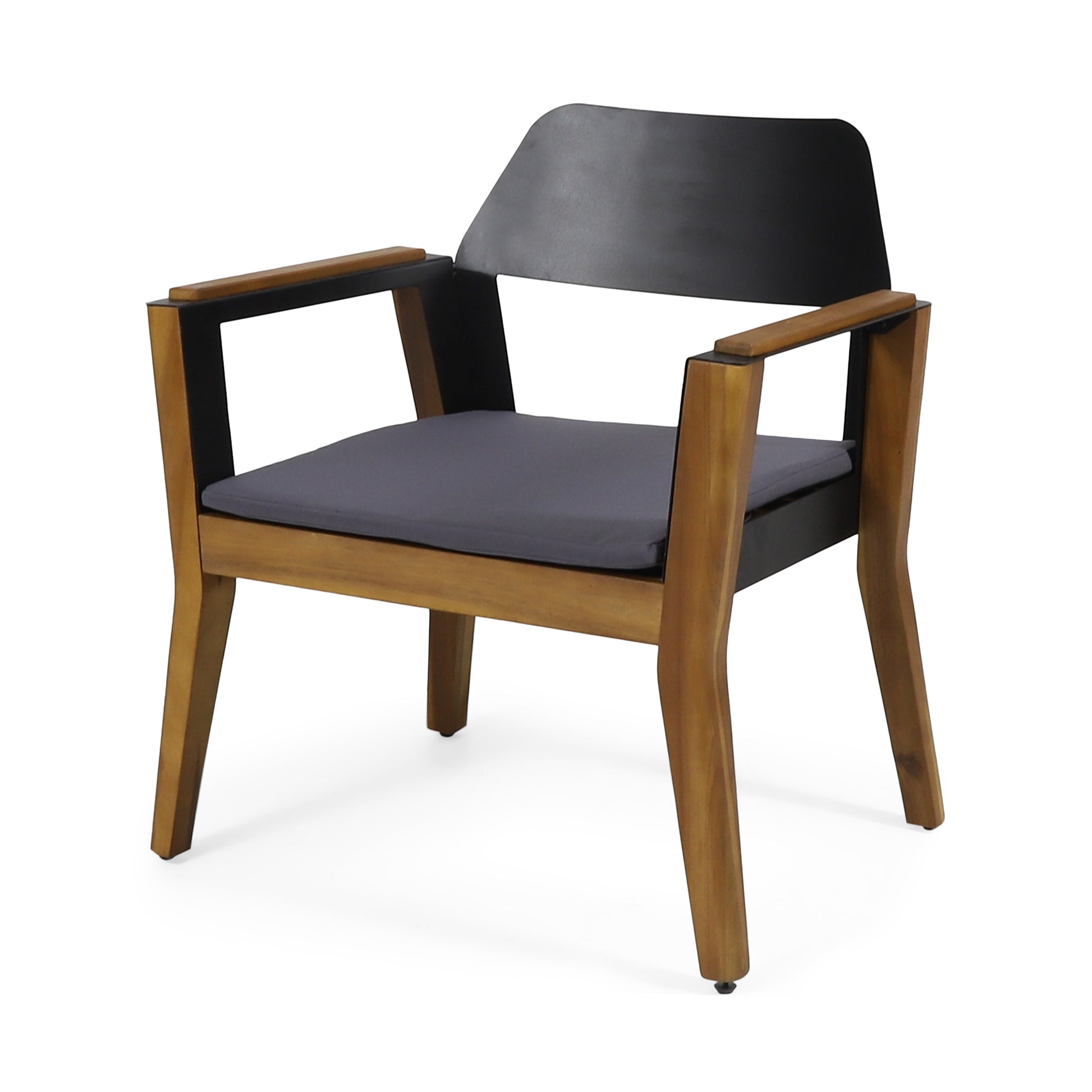 Soho Club Chair Mp2 Set Of 2 Teak Wood Metal Waterproof Fabric