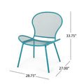 Nevada Chair Mp2 Set Of 2 Teal Iron