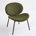 Mid Century Modern Shell Chair Single Side Chair Tripod,Green Fabric Lounge Chair In Walnut Finish Comfortable Backrest,Green Color,Sw1871Gn Green Primary Living Space Classic Foam Fabric