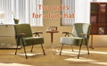 Pattern Colorful Fabric Armchair, Modern Accent Chair High Back, Living Room Chairs With Metal Legs And Soft Padded, Sofa Chairs For Home Office,Bedroom,Dining Room Green Corduroy