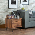 Deoss Walnut Finish Accent Table Walnut Synthetic Wood