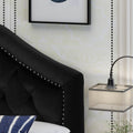 Queen&Full Sized Headboard Queen Black Velvet