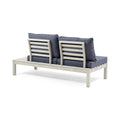 Arlington 4 Piece Sofa Set, Dark Gray Dark Gray Acacia Wood