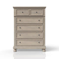 Antique Gray 5 Drawer Chest Antique Gray Solid Wood Mdf