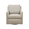 Swivel Armchair Natural Polyester