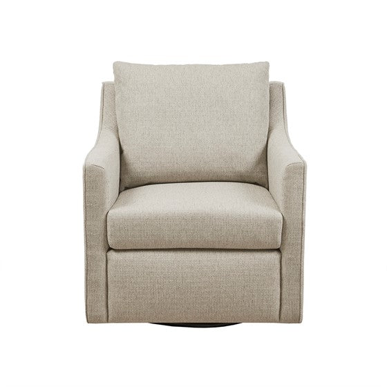 Swivel Armchair Natural Polyester