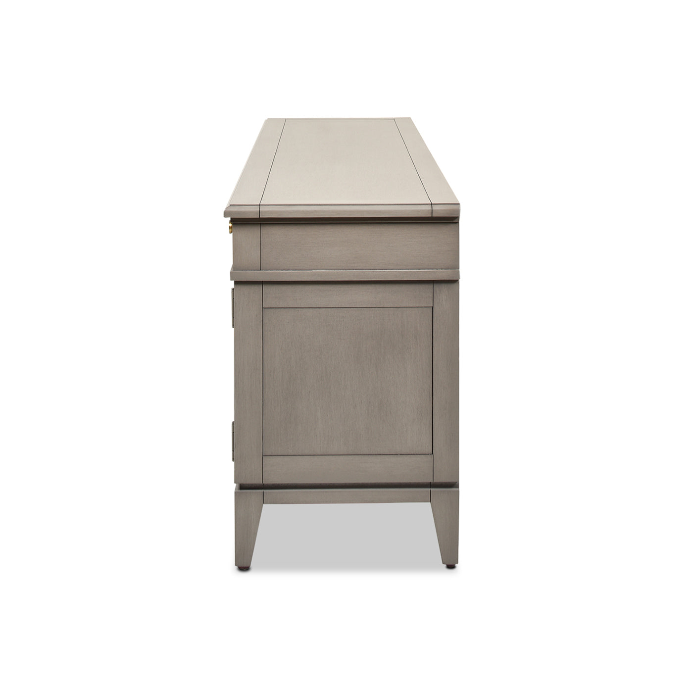 Dauphin 71" Tv Stand Storage Display Console Table, Grey Cashmere Wood Gray 70 79 Inches Solid Wood Mdf Solid Wood Mdf