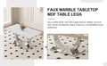 Table And Chair Set. Large Modern Rectangular Table With White Textured Top And Silver Metal Legs. Soft And Comfortable Pu Seats, Faux Leather Upholstered Seats And Sturdy Metal Legs. White Black Mdf Metal