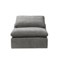 Naveen Modular Armless Chair, Gray Linen Lv55140 Gray Upholstered 1 Seat