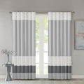 Polyoni Pintuck Curtain Panel Only 1 Pc Panel Grey Multi Silk