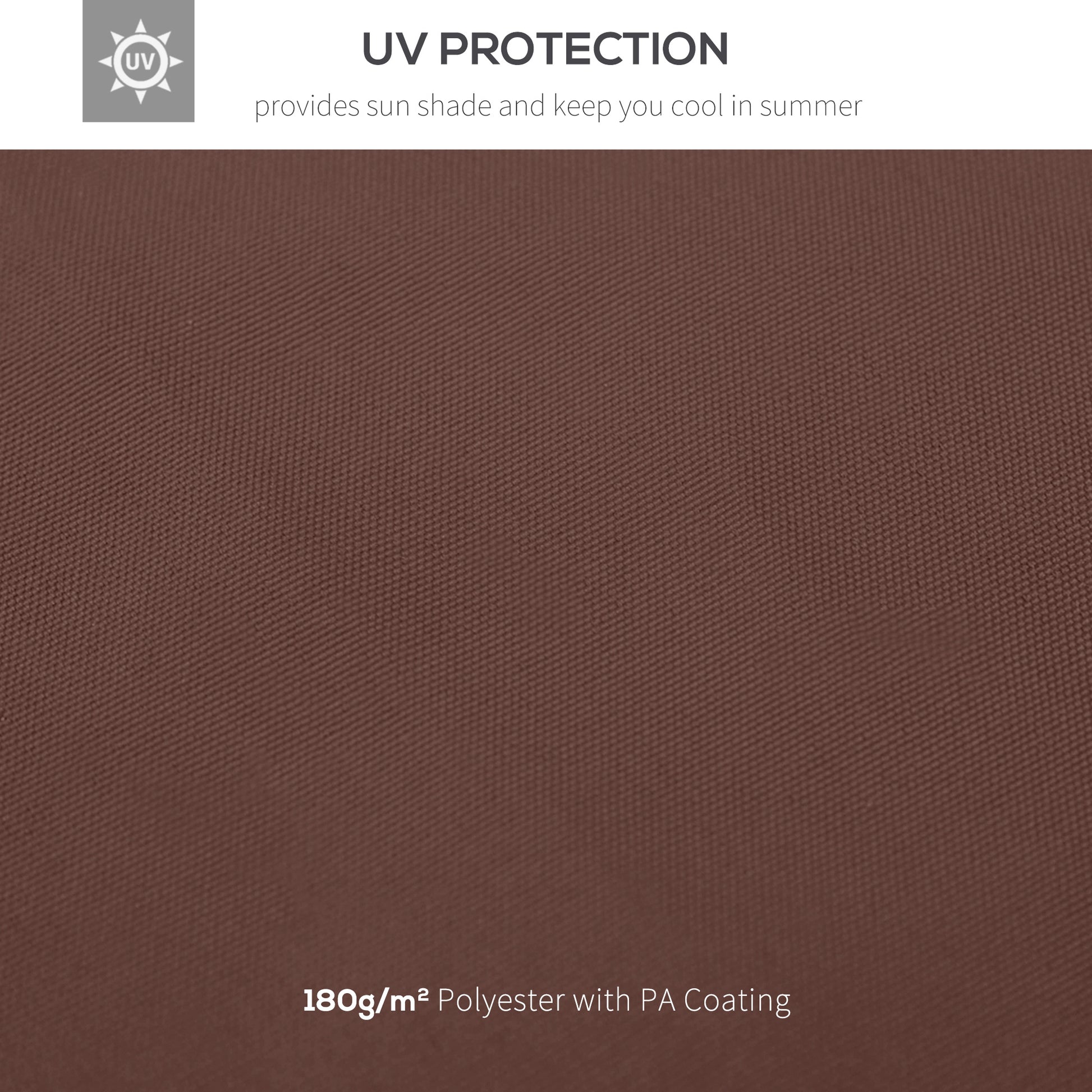 Outsunny 9.8' X 9.8' Gazebo Replacement Canopy, 2 Tier Top Uv Cover For 9.84' X 9.84' Outdoor Gazebo Models 01 0153 & 100100 076, Coffee Top Only Brown Polyester