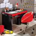 Champion Study Desk Red Black Particle Board