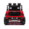 24V Ride On Large Pickup Truck Car For Kids,Ride On 4Wd Toys With Remote Control,Parents Can Assist In Driving,Bluetooth Music Version,Pickup Truck Design With Spacious Storage In The Rear. Red Polypropylene