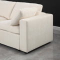 Modular Sectional Sofa, Convertible U Shaped Sofa Couch, Modular Sectionals With Ottomans, 6 Seat Sofa Couch With Reversible Chaise For Living Room. Beige Beige Fabric 4 Seat