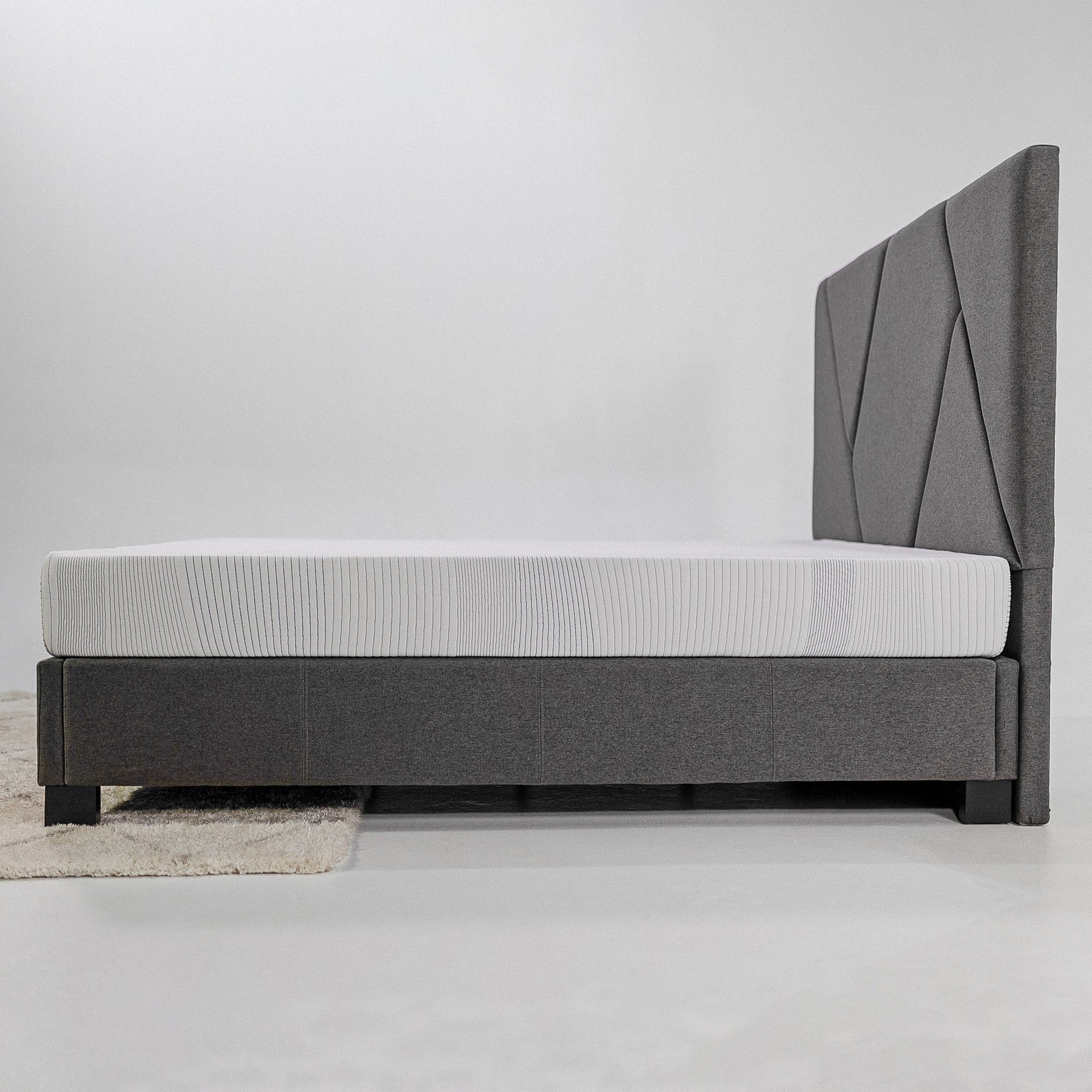 Regen 8 Inch Cooling Copper Infused Memory Foam Adult Mattress, King Size White Memory Foam Foam King
