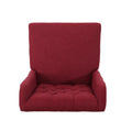 Dining Chair Red Wood Fabric