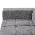 Soft Upholstered Sectional Sofa Bed With Storage Space, Suitable For Living Rooms And Apartments. Gray Wood Polyester 3 Seat