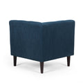 Sofa Navy Blue Fabric 6 Seat