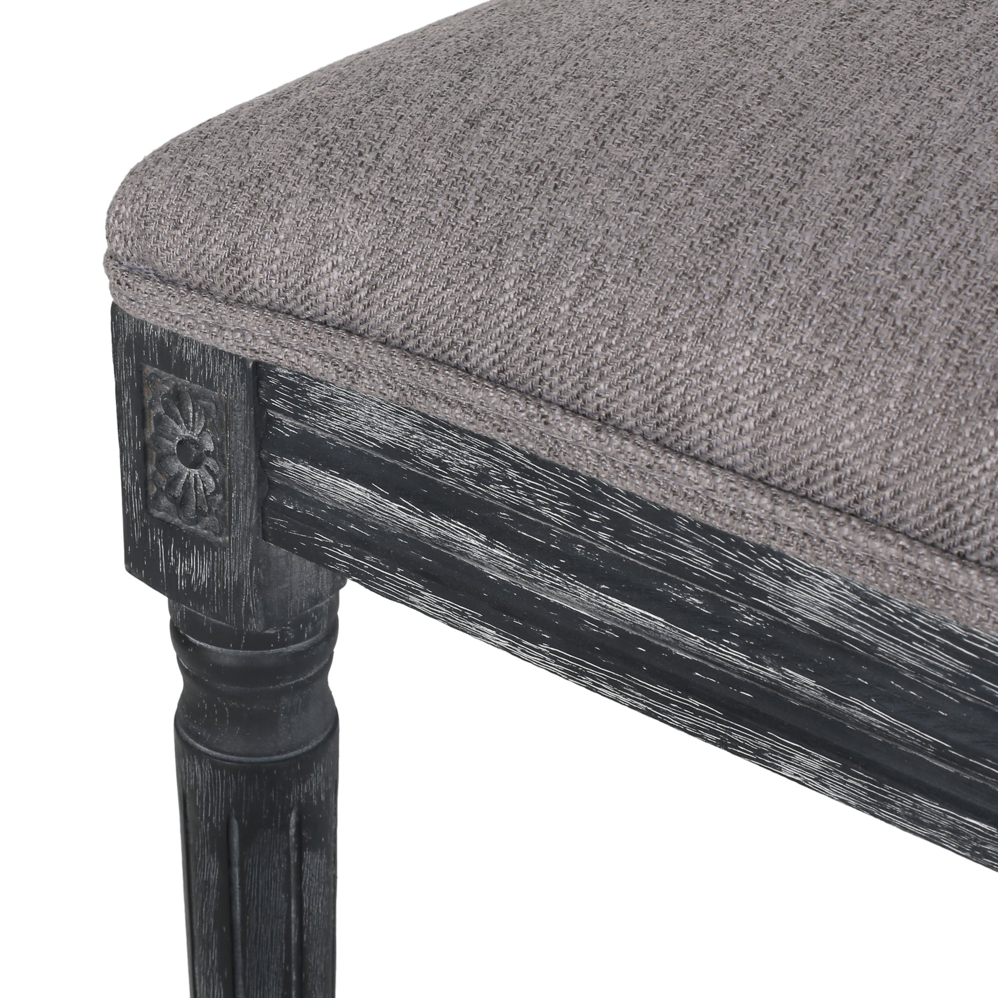 Dining Chair Grey Fabric