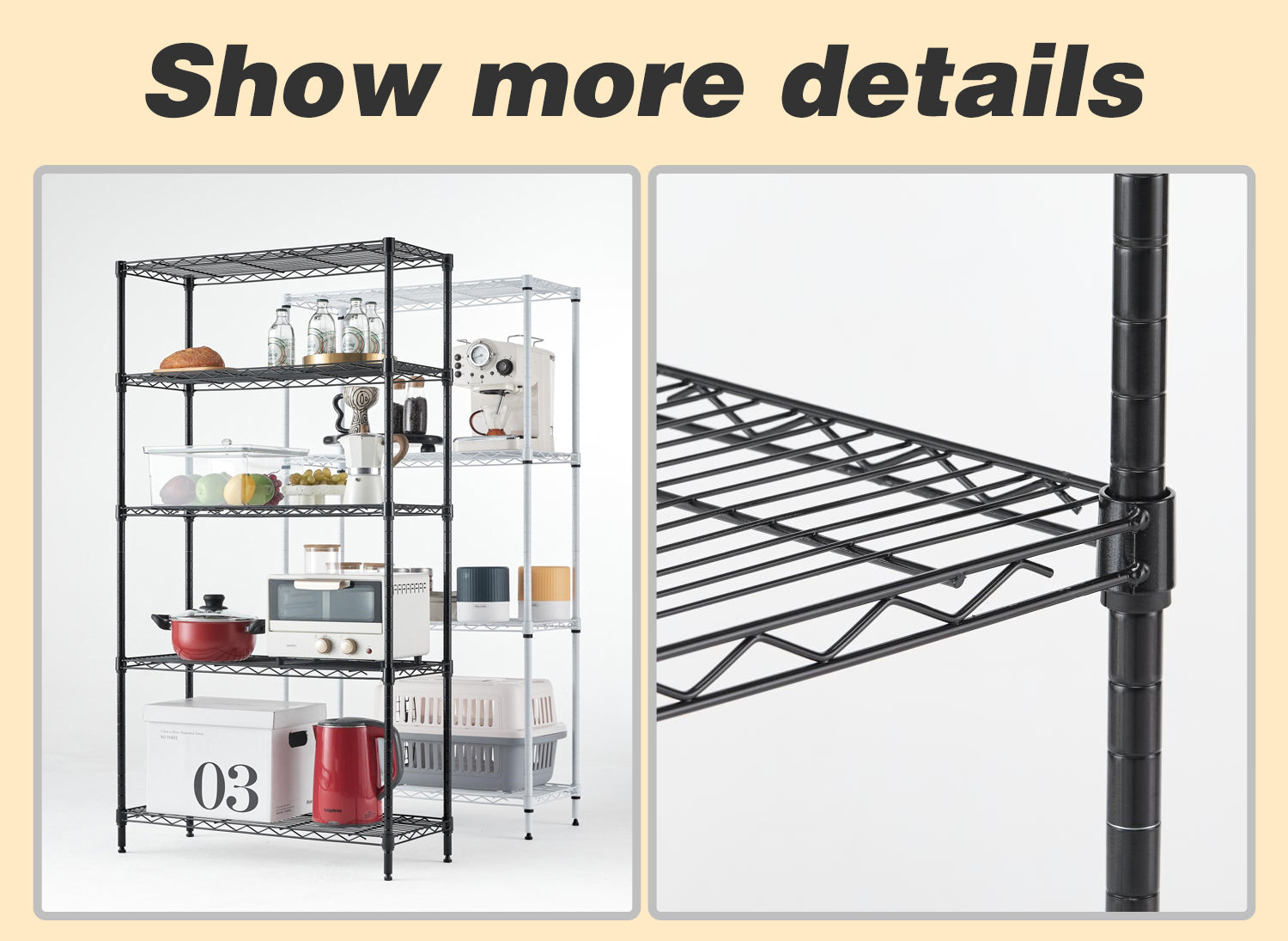 Wire Shelving Metal Storage Rack Adjustable Shelves, Standing Storage Shelf Units For Laundry Bathroom Kitchen Pantry Closet White, 42L X 18W X 71H White Primary Living Space Metal Adjustable Shelves Metal