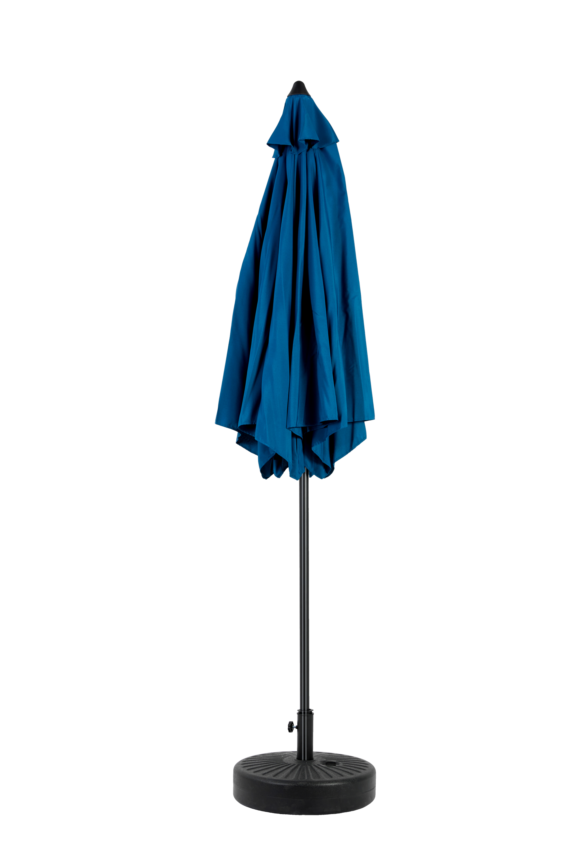 9Ft Outdoor Patio Umbrella Outdoor Table Umbrella With Push Button Tilt And Crank, Market Umbrella 6 Sturdy Ribsdeck, Backyard, Pool Base Not Included Dark Blue Dark Blue Garden & Outdoor Steel