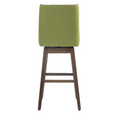 Coolmore Bar Stools Set Of 2 Counter Height Chairs With Footrest For Kitchen, Dining Room And 360 Degree Solid Wood Legs Swivel Bar Stools Set Of 2 Olive Linen Olive Foam Linen