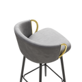 30 Inch Dining Chairs Set Of 2 Modern Style 360 Swivel Bar Chairs With Simple Design, Comfortable High Stools, And Flexible Dining Chairs Suitable For Bars, Restaurants,Velvet Bar Chair Beige Grey
