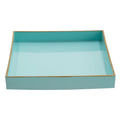 Alluring Mimosa Square Tray, Powder Blue Blue Plastic