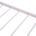 Twin Size Metal Platform Bed With Twin Size Trundle,House Shaped Headboard Design, Pink Twin Pink Metal