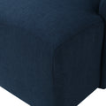 Dining Chair Navy Blue Fabric