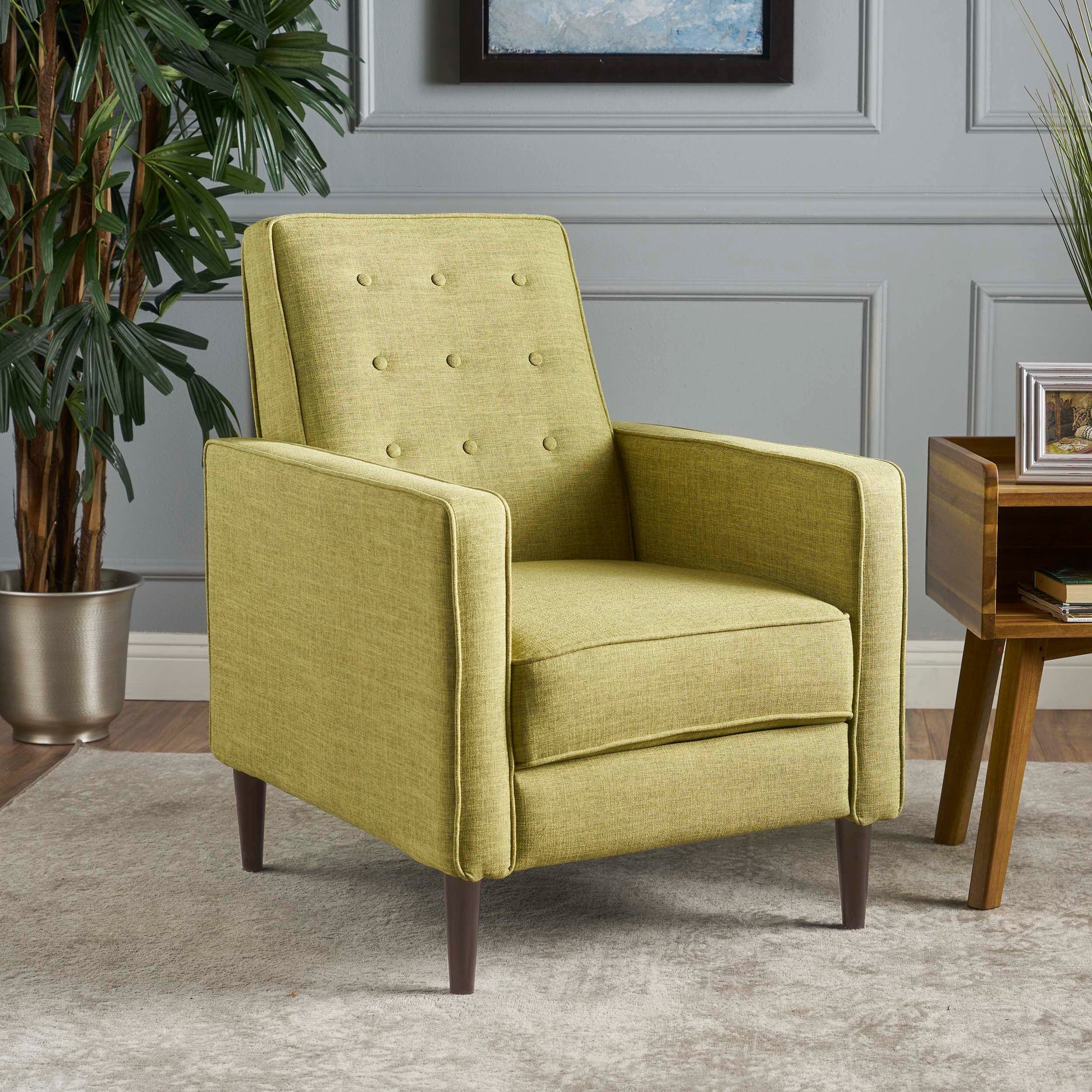 Recliner Green Fabric