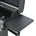 Propane Gas Grill 4 Burner Barbecue Grill, Stainless Steel 34,000 Btu Patio Garden Barbecue Grill With Two Shelves, Lid, Wheels And Bottle Opener Black Iron
